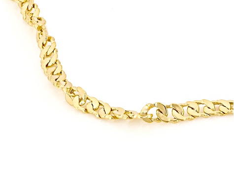 14k Yellow Gold 2.4mm Singapore 20" Chain