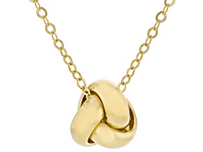 14k Yellow Gold Love Knot 18" Necklace