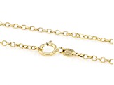 14k Yellow Gold 2mm Diamond Cut Rolo 18