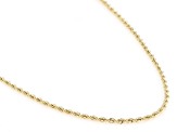 14k Yellow Gold 1.6mm Renaissance Rope 20" Necklace
