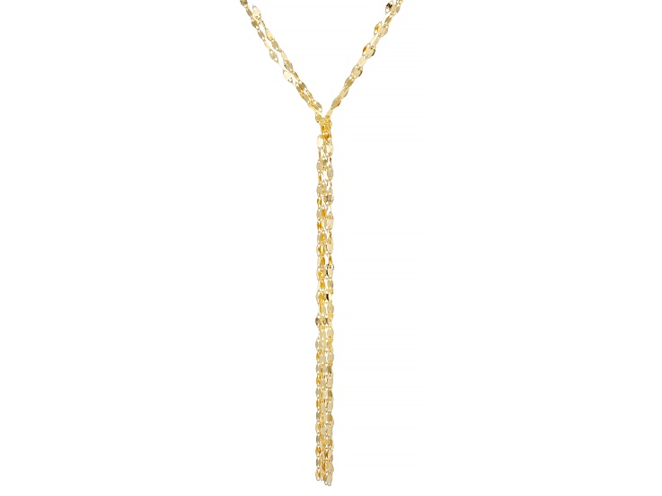 14k Yellow Gold Petali Collection 18 Inch Tassel Necklace