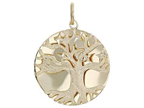 14k Yellow Gold Tree of Life Pendant