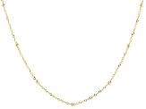14k Yellow Gold 1.5mm Bead Station 18" Chain