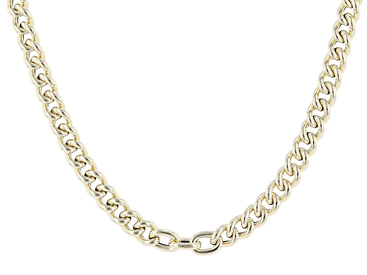 14k Yellow Gold 4.2mm Grumetta Collection Station 18" Necklace