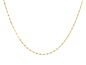 14k Yellow Gold 1.3mm Diamond Cut Petali Baci Chain