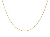 14k Yellow Gold 1.3mm Diamond Cut Petali Baci Chain