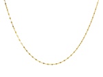 14k Yellow Gold 1.3mm Diamond Cut Petali Baci Chain