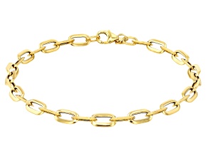 14k Yellow Gold 4.4mm Paperclip Bracelet