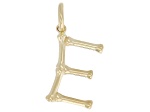 14k Yellow Gold Bamboo Initial Pendant