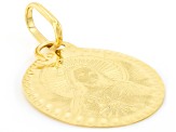 14k Yellow Gold Sacred Heart Jesus Medal Pendant