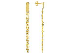 14k Yellow Gold Tassel Petali Earrings