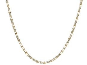14k Tri-Color Gold Satin Valentino 18" Chain
