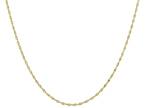 14k Yellow Gold Singapore 16" Chain