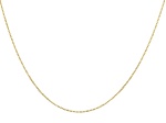 14k Yellow Gold .9mm Flat Cable 20" Chain