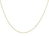 14k Yellow Gold .9mm Flat Cable 16" Chain