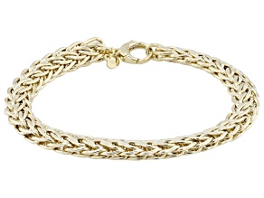 14k Yellow Gold Polished 7.8mm Wave Marquise Bracelet