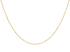 14k Yellow Gold Margherita Diamond Cut 16 Inch Chain