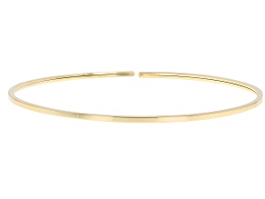 14k Yellow Gold 1.5mm Squared Bangle Bracelet with Titanium Wire Inside