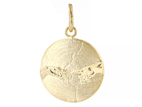 14K Yellow Gold Michelangelo Medallion Pendant