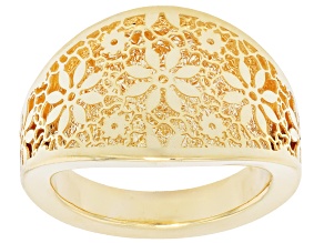 14K Yellow Gold Window Primavera Ricami Ring