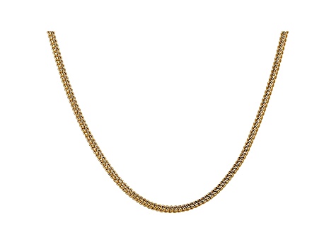 14k Yellow Gold 3mm Semi-Solid Franco Chain
 20"