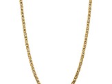 14k Yellow Gold 5.5mm Semi-Solid Mariner Chain 18 inch