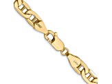 14k Yellow Gold 5.5mm Semi-Solid Mariner Chain 18 inch