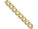 14k Yellow Gold 5.25mm Semi-Solid Curb Link Chain
 18"