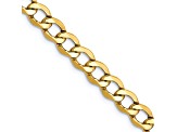 14k Yellow Gold 5.25mm Semi-Solid Curb Link Chain
 24"