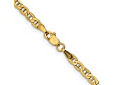 14k Yellow Gold 3.20mm Semi-Solid Mariner Chain 20 inch