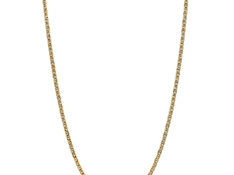 14k Yellow Gold 3.20mm Semi-Solid Mariner Chain 22 inch