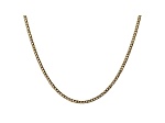 14k Yellow Gold 2.5mm Semi-Solid Curb Link Chain
 24"