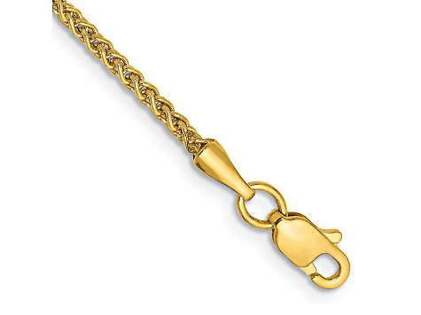 14k Gold Semi-Solid 1.55 mm Wheat Chain 18"