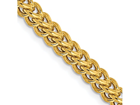 14k Yellow Gold 3.7mm Semi-Solid Franco Chain
 22"