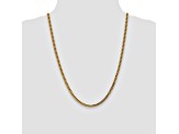 14k Yellow Gold 3.7mm Semi-Solid Franco Chain
 24"