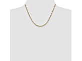 14k Yellow Gold 1.75mm Hollow Round Box Chain
 18"