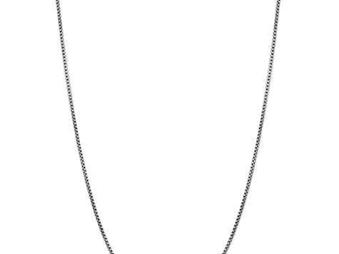 14k White Gold 1.75mm Round Box Chain 16"