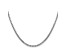 14K White Gold 2.45mm Hollow Round Box Chain 18"