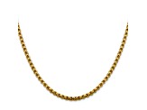 14k Yellow Gold 3.6mm Hollow Round Box Chain 20"