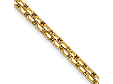 14k Yellow Gold 3.6mm Hollow Round Box Chain 20"