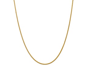 14k Yellow Gold 2.00mm Semi-Solid Wheat Chain 30"