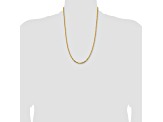 14k Yellow Gold 2.5mm Byzantine Chain 24"