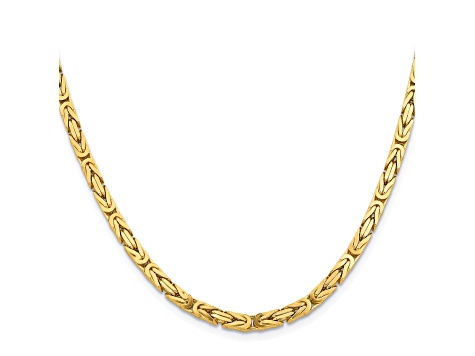 4mm 14kt Yellow Gold Wheat-Chain Bracelet