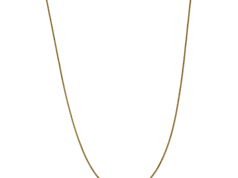 14k Yellow Gold 1.0mm Box Chain 14"
