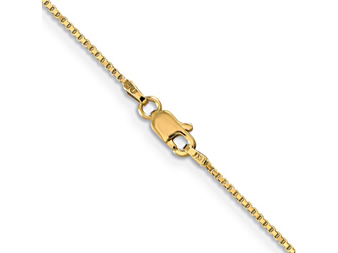 14k Yellow Gold 1.0mm Box Chain 14"