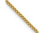 14k Yellow Gold 1.0mm Box Chain 22"