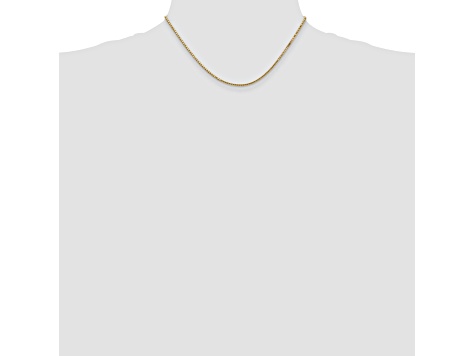 14k Yellow Gold 1.5mm Box Chain 16"