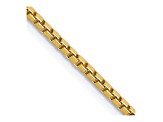 14k Yellow Gold 1.5mm Box Chain 18"