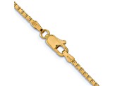 14k Yellow Gold 1.9mm Box Chain 16"