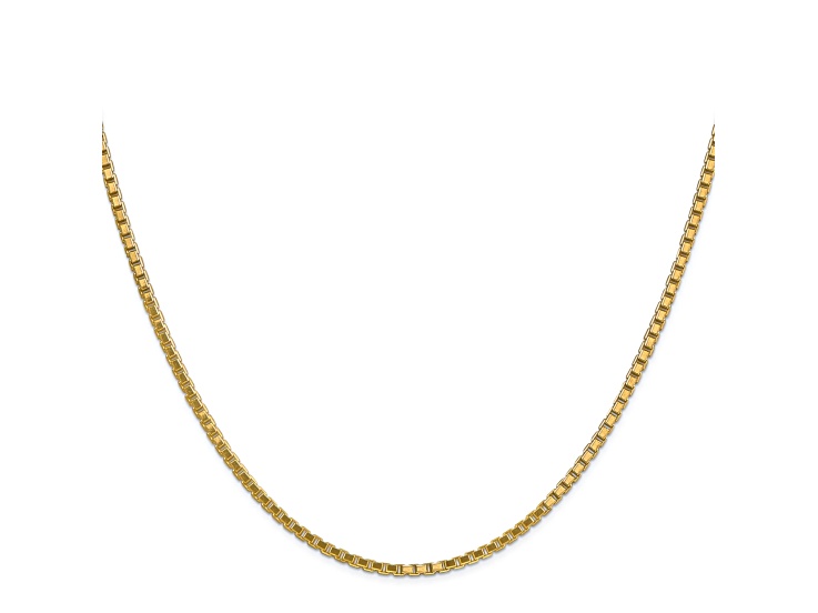 14k Yellow Gold 1.9mm Box Chain 24